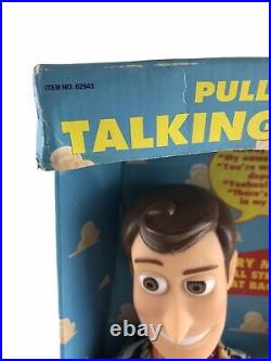 Vintage 1995 Toy Story Disney Original Pull-String Talking Woody Thinkway Pixar