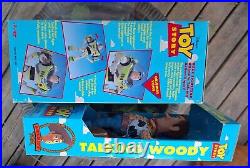 Vintage 1995 original Toy Story Buzz & pull string Talking Woody working dolls