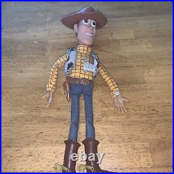Vintage 1st. Gen. Disney/Pixar Movie Woody Talking Pull String Doll, No Talk