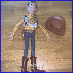 Vintage 1st. Gen. Disney/Pixar Movie Woody Talking Pull String Doll, No Talk
