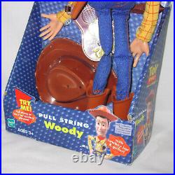Vintage 2002 Toy Story WOODY Pull String Talking Doll withHat/Guitar Disney Pixar