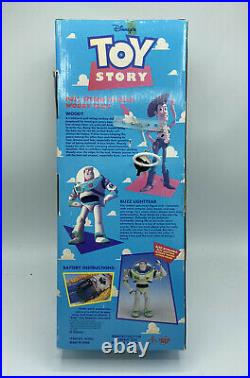 Vintage Disney Pixar 1994 Toy Story Pull-String Talking Woody Thinkway Toys