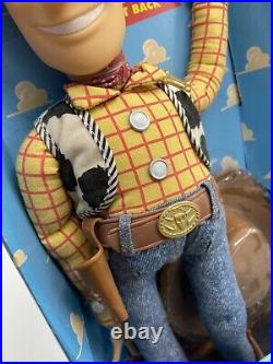 Vintage Disney Pixar 1994 Toy Story Pull-String Talking Woody Thinkway Toys