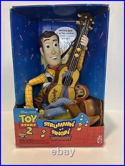 Vintage Disney Pixar 1999 Toy Story 2 Strumming Singing Woody