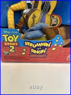 Vintage Disney Pixar 1999 Toy Story 2 Strumming Singing Woody