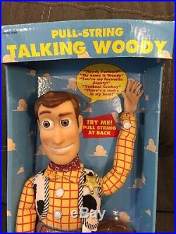 Vintage Disney Pixar Toy Story 16 Pull-String Talking Woody DollThink Way 1995