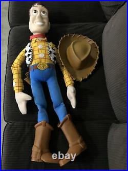 Vintage Disney Pixar Toy Story Large Woody Doll 32 and Large Buzz Lightyear 26