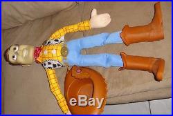 Vintage Disney Toy Story Large Woody Doll 32 & Large Buzz Lightyear 26