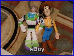 Vintage Disney Toy Story Large Woody Doll 32 & Large Buzz Lightyear 28