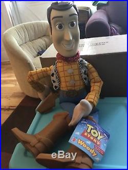 Vintage Disney Toy Story Large Woody Doll 32 With Original Tag Still Attached
