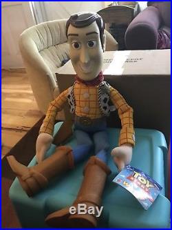 Vintage Disney Toy Story Large Woody Doll 32 With Original Tag Still Attached