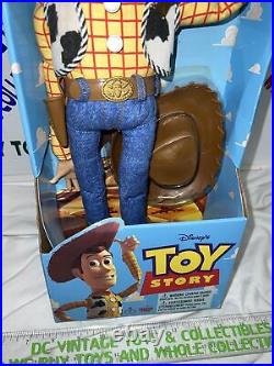 Vintage Disney Toy Story Woody Pull String Talking Doll New In Box See descripti