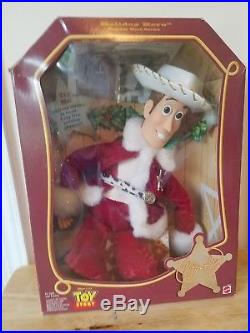 Vintage Holiday Hero Woody Toy Story With Box Tested and working