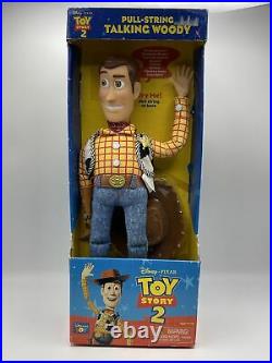 Vintage Original Toy Story 2 Pull-string Talking Woody Doll NIB 16 Rare