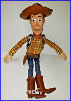 Vintage Rare Talking Woody 1995 Disney Pixar Toy Story Doll with Hat Clean