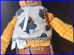 Vintage Thinkway Toy Story 15 Talking Woody Pull String Doll WORKING No Hat