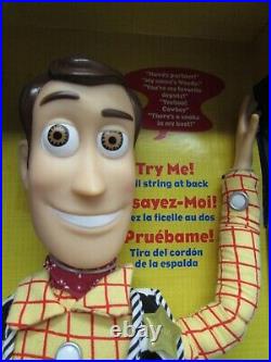 Vintage Thinkway Toy Story 2 Pull String Talking Woody Doll NIB Disney Pixxar