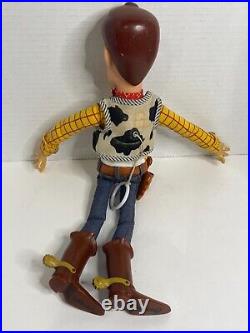 Vintage Thinkway Toy Story Talking Woody Doll with Hat Pull String Works