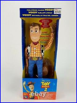Vintage Toy Story 2 Pull String Talking Woody Plush Doll Disney Pixar
