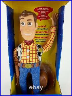 Vintage Toy Story 2 Pull String Talking Woody Plush Doll Disney Pixar