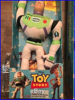 Vintage Toy Story Adventure Buddy Woody Doll Buzz Lightyear New In Original Box