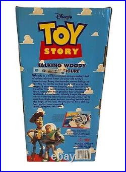 Vintage Toy Story Talking Woody Doll Press Shirt Button Thinkway 1995 RARE HTF