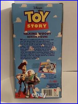 Vintage Toy Story Talking Woody Doll Press Shirt Button Thinkway #62948
