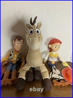 Vintage Toy Story Talking Woody Jessie Pull String Doll Bullseye ThinkWay W Hats