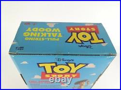 Vintage Toy Story Woody 15'' Original Pull String 1995 Thinkway Boxed Vgc