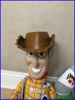 Vintage Toy Story Woody Buzzlightyear Large Dolls 30 Inch 24 Inch Rare