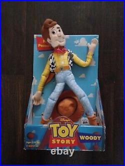#WE? OFFERS! 1996 Disney Toy Story Woody 16 inch Fully Poseable Figure NIB