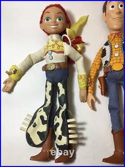 WOODY & JESSIE Cowgirl Pull-String Talking 15 Doll Thinkway Disney Pixar works