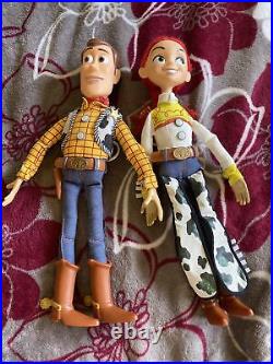 WOODY & JESSIE Toy Story Pull-String Talking 15 Doll Disney Store Disney Pixar