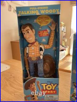 Walt Disney Toy Story Talking Pull String Woody & Buzz Doll 1 Edition 1995 Japan