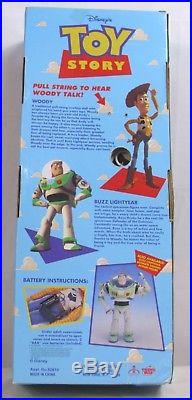 Walt Disney's Toy Story Poseable Pull String Woody 16 Boxed Unused 1995
