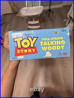 Woody Doll New In Box! Toy Story 1995 Talking Pull String 1st Edition Disney
