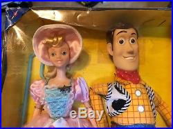 Woody & Little Bo Peep Toy Story 2 Doll Gift Set 1999 NEW in bad shape box