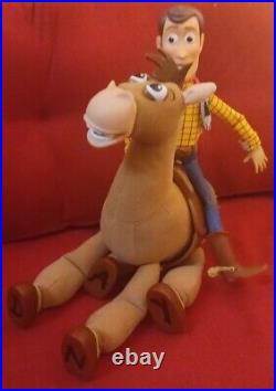 Woody Pull String And Bullseye Galloping Sound Plush Dolls Lot Toy Story Disney