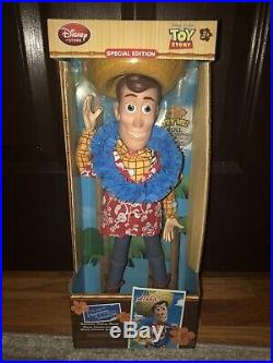 Woody Special Edition Disney Store Toy Story Hawaiian Vacation Figure Doll