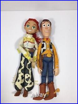 Woody ThinkWay & Jessie Toy Story Pull String Doll Talking 16 Free Ship