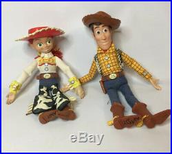 Working Disney Pixar Toy Story Talking Woody + Jessie Dolls Pull String Lot of 2