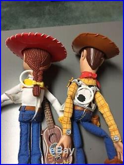 Working Talking Woody And Jessie Dolls Pull String Plus 7 Other Dolls