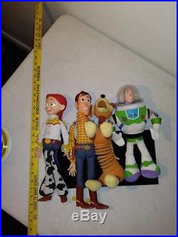 X4 Disney Toy Story Characters Woody Buzz Jess And Slinky Dog Bundle