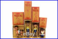 Young Epoch Toy Story 2 Wooden Doll Woody Jesse Bullseye Prospector set Used