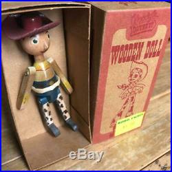 Young Epoch Toy Story 2 Woody & Jessie Roundup Wooden Doll set Used
